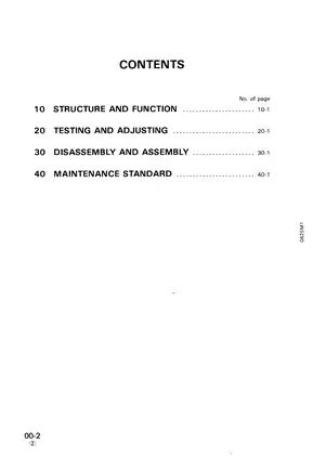 Komatsu WA500-1 wheel loader shop manual Preview image 2