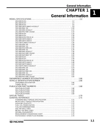 Comprehensive Service Manual for Polaris Snowmobiles (2010-2013)