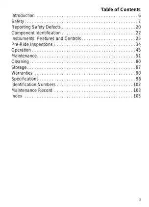 Comprehensive 2014 VICTORY Motorcycle Rider's Manual Preview image 5
