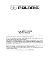 2014 Polaris RZR XP 1000 Service Manual (P/N 9924874) – preview page 1