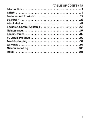 Polaris RANGER 800 EFI Midsize Owner's Manual - Maintenance & Safety Guide Preview image 5