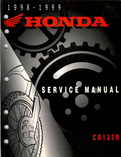 Preview: 1998–1999 Honda CR125R Service Manual (P/N 61KN700)