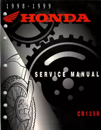 1998-1999 Honda CR125R, CR125 service manual Preview image 1