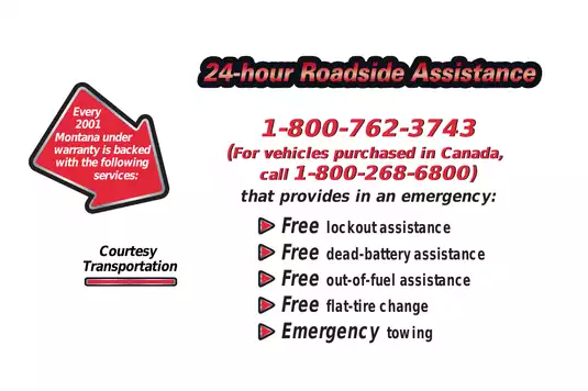 2001 Pontiac Montana service manual Preview image 2