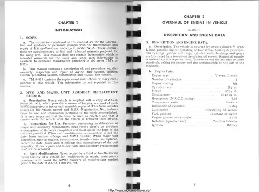 1929-1952 Harley Davidson WLA manual Preview image 5