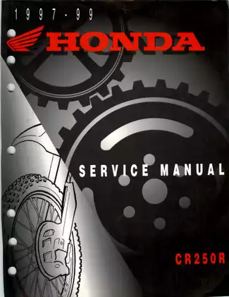 1997-1999 Honda CR250R, CR250 service manual Preview image 1