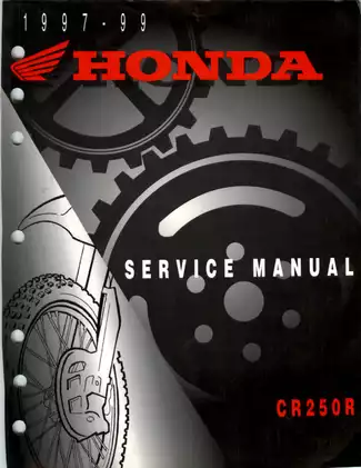 Honda Motorcycle Service Manual (1997-2006)