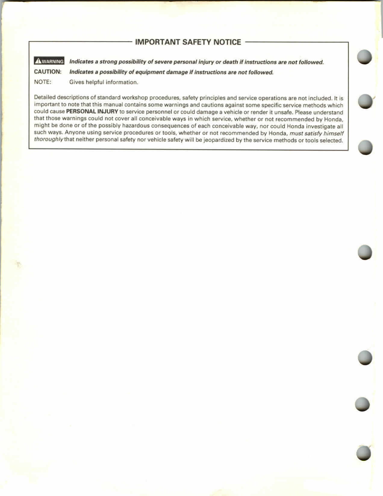 1997-1999 Honda CR250R, CR250 repair and service manual Preview image 2