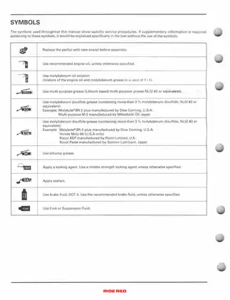 1997-1999 Honda CR250R, CR250 service manual Preview image 4