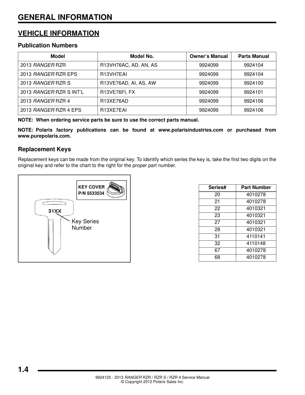 2013 Polaris™ RZR LE 800 S side-by-side utility task vehicle (UTV) manual Preview image 4