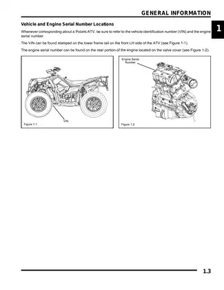 2013 Polaris Scrambler XP 850 HO EPS ATV manual Preview image 3