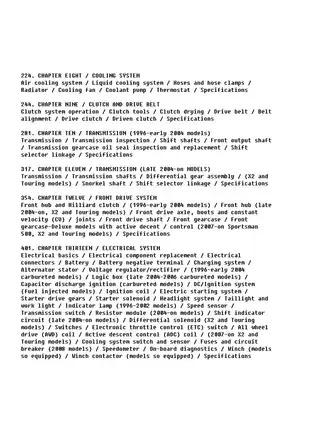 Polaris Sportsman 400/500 ATV Service Manual (1996-On) Preview image 2