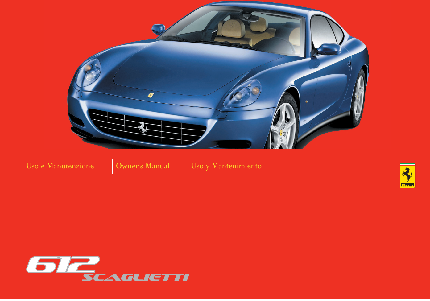 Ferrari 612 Scaglietti owners manual Preview image 6