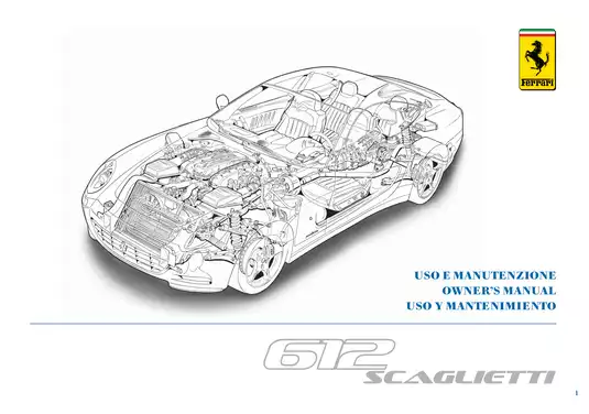 Ferrari 612 Scaglietti owners manual Preview image 2