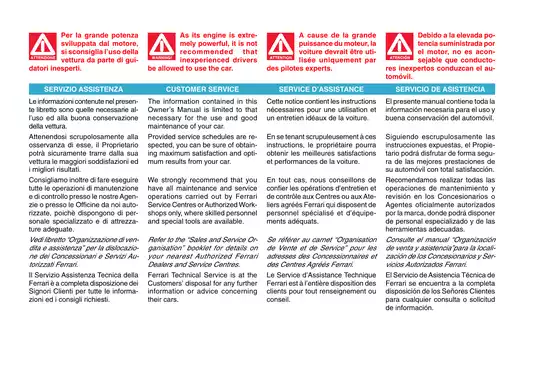 Ferrari 575M Maranello owners manual Preview image 5