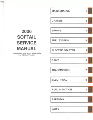 2006 Harley-Davidson Softail service manual