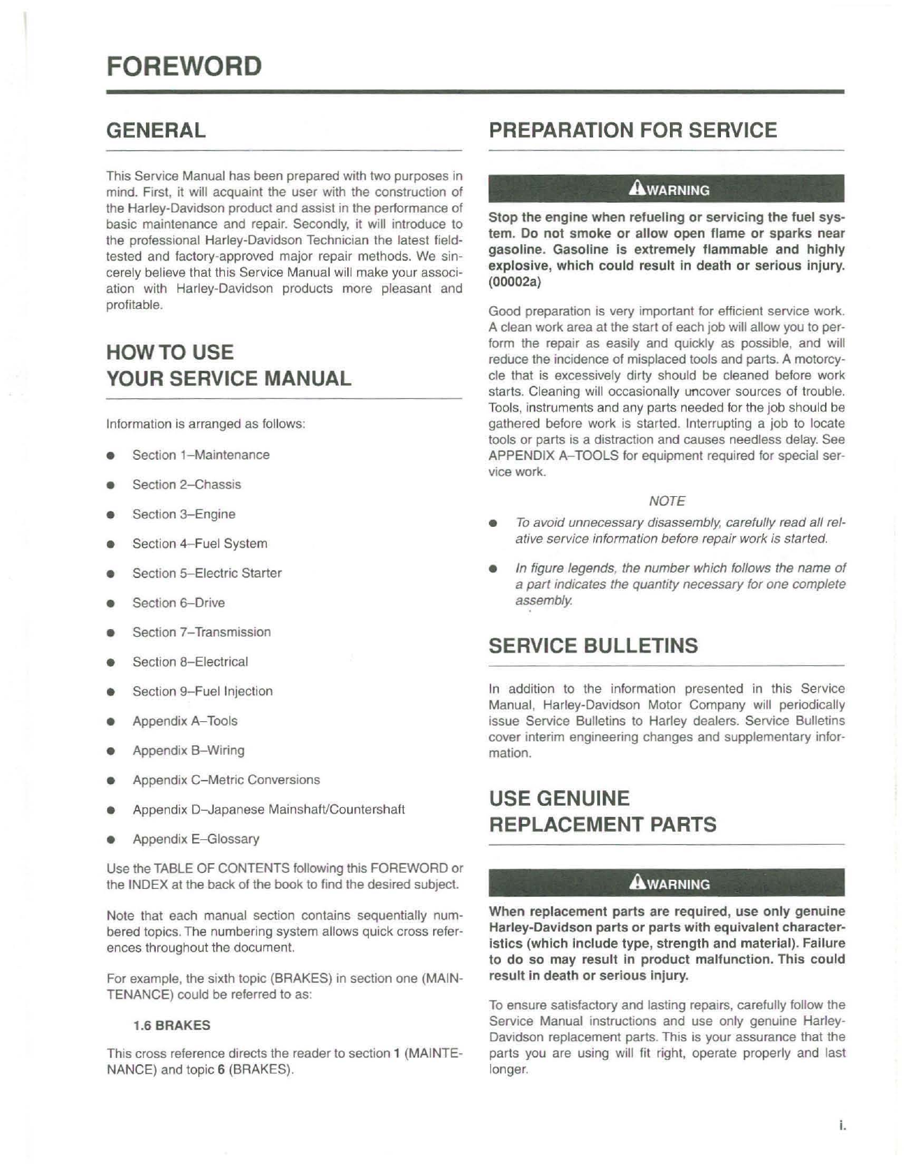 2006 Harley-Davidson Softail service manual Preview image 2