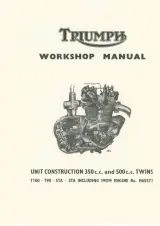 1957–1974 Triumph Tiger 100 (T100/T100S/T100SS), Daytona (T100T/T100R), Trophy 500 (T100C), Tiger 90 (T90), Speed Twin (5TA) & Twenty-One (3TA) Workshop Manual (P/N 305) – preview page 1