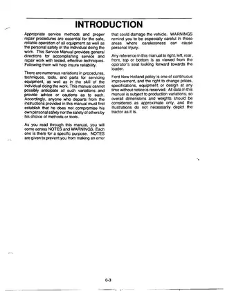 New Holland 345D, 445D & 545D Tractor Loader Service Manual Preview image 5
