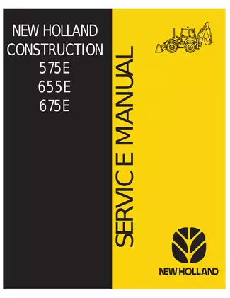 New Holland 575E, 655E, 675E backhoe loader tractor repair manual Preview image 2