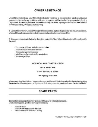 New Holland Construction LB75-B to LB115-B Service Manual & Repair Guide Preview image 3