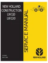 1999 New Holland LW110, LW130, W110 & W130 Wheel Loader Service Manual (P/N 75131007) – preview page 1
