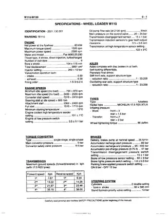 New Holland Construction service manual for LW110, LW130 Wheel Loader Preview image 4