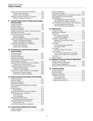 ASV RC-50 Rubber Track Loader Service Manual - Your Complete Guide to Maintenance Preview image 4