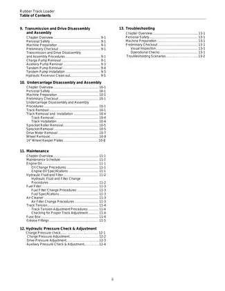 RC-85 Rubber Track Loader Service Manual and Guide Preview image 4