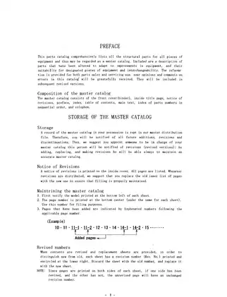 IHI 30VX/30NX Excavator Parts Catalog and Service Manual Preview image 2