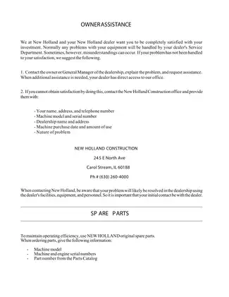 New Holland LB Series Service Manual (LB75-B, LB90, LB110, LB115-B) Preview image 2