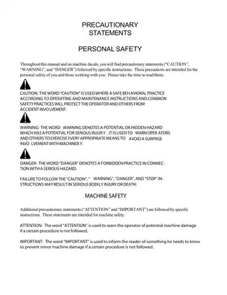 New Holland LB Series Service Manual (LB75-B, LB90, LB110, LB115-B) Preview image 4
