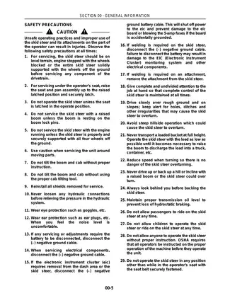 New Holland LS160 and LS170 Skid Steer Service Manual Preview image 5