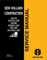 2000 New Holland DC70/DC80/DC100 Dozer Service Manual (P/N 75131001) – preview page 1