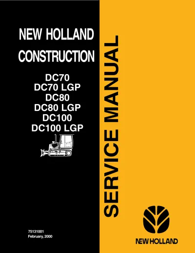 Preview: 2000 New Holland DC70/DC80/DC100 Dozer Service Manual (P/N 75131001)
