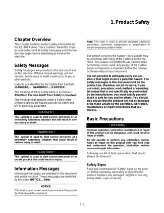ASV RC100 Track Loader Comprehensive Workshop Manual Preview image 5