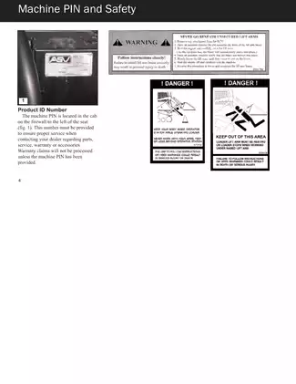ASV Rubber Track Loader RCV Operation and Maintenance Manual Preview image 4