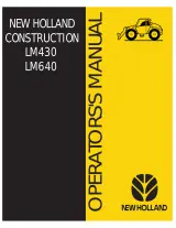 New Holland LM430, LM640 Telehandler Operation and Maintenance Manual 1996–2005 (P/N 220528) – preview page 1