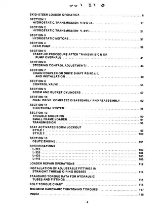 New Holland L225, L325, L425, L445 skid steer loader service manual Preview image 4