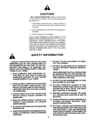 Comprehensive Skid Steer Loader Operation & Repair Manual Preview image 5