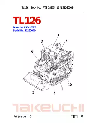 Takeuchi TL126 Compact Track Loader parts catalog