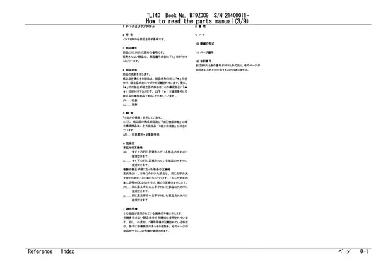 Takeuchi TL 140 compact track loader parts list Preview image 5