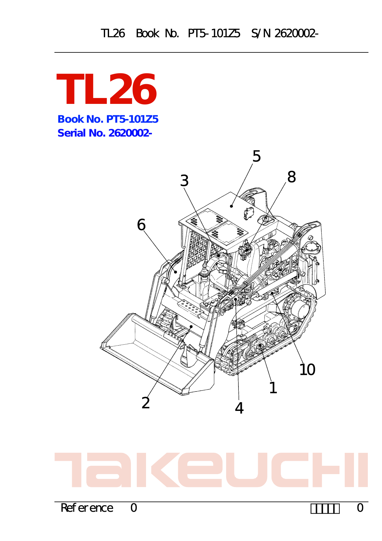 Takeuchi TL26 compact track loader (CTL)  parts catalog Preview image 2