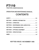 1998 Fiatallis FT110 Tractor Loader Backhoe Service, Parts & Operation Manual Set (P/N 42077520) – preview page 2
