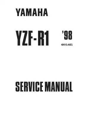 1998-1999 Yamaha YZF-R1 sport bike service manual