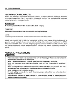 2007-2008 Suzuki GSX-R1000 manual Preview image 4