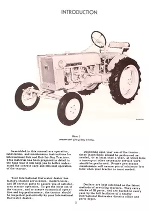 International Cub and Cub Lo-Boy (Farmall Cub) tractor operators manual Preview image 4