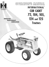 1967–1969 International Cub Cadet 72/104/105/124/125 Tractor Operator's Manual (P/N 1 082 659 R2) – preview page 1