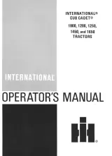 International Cub Cadet 1000, 1200, 1250, 1450, and 1650 1974–1980 OEM Service Manual (P/N 1 084 540 R5) – preview page 1