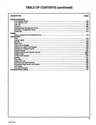 Mustang 940 Skid Steer Loader (Yanmar 4TN82E engine) master parts catalog Preview image 5